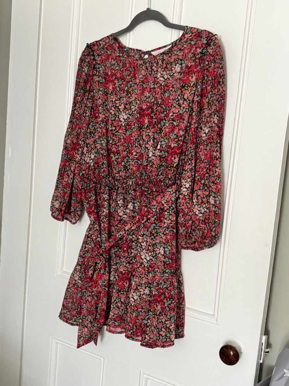 LC Lauren Conrad Pleated Sleeve Mini Dress.